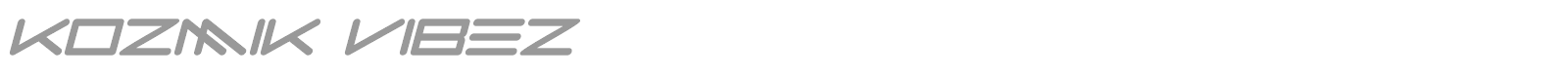 Kozmik Vibez font preview